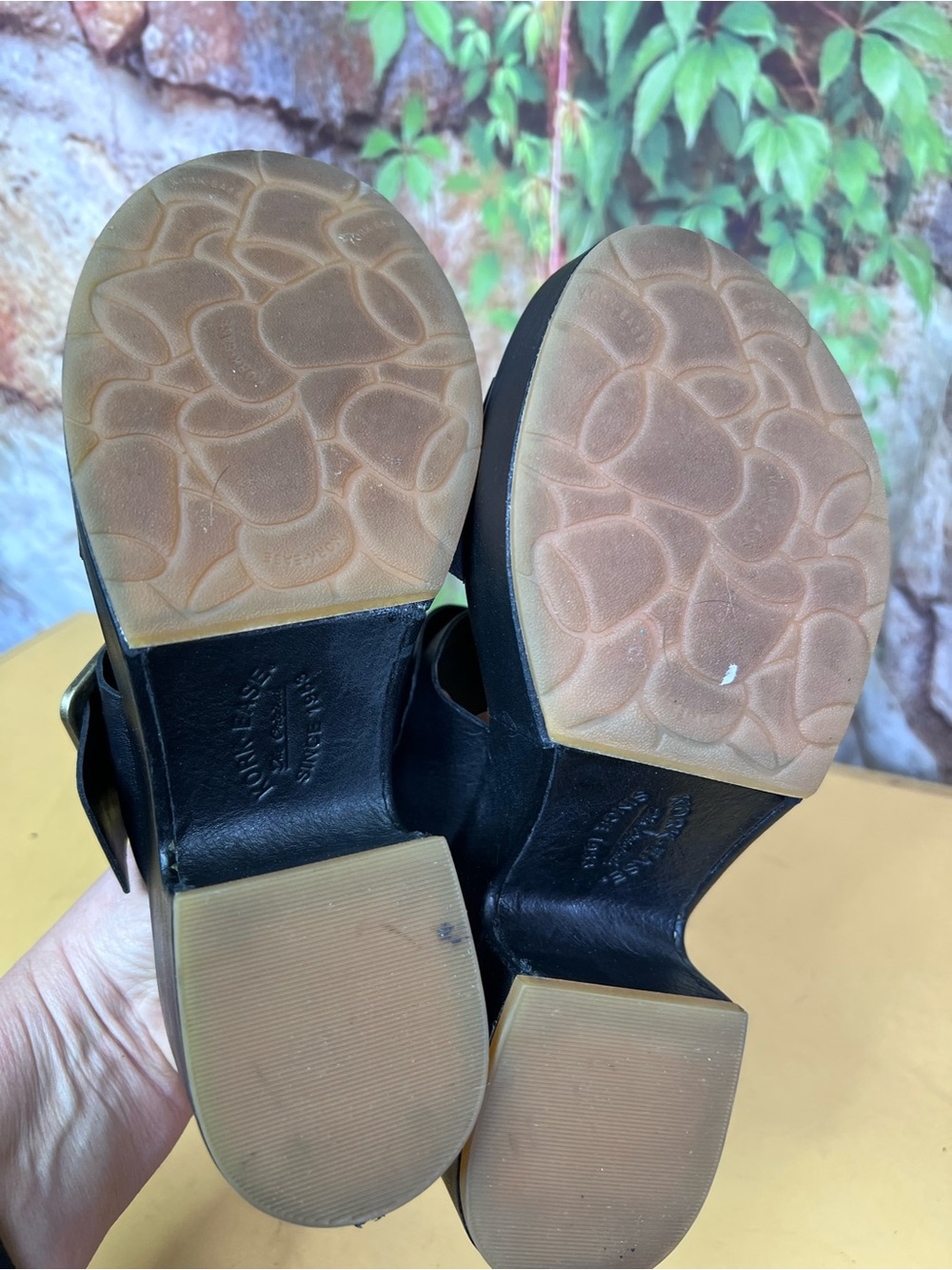 KORK-EASE Black Leather Platform Sandals, 7 - Picture 12 of 12